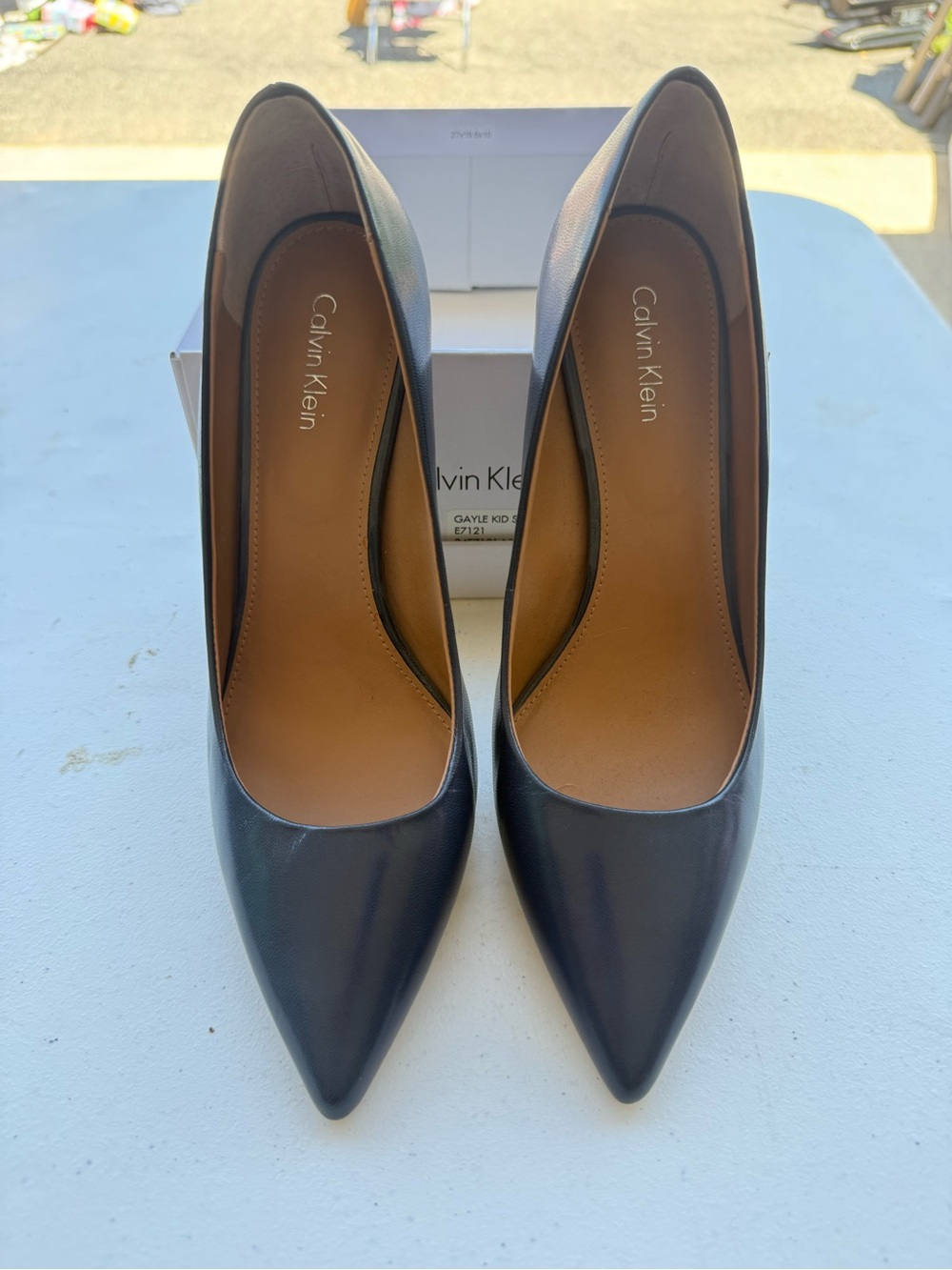 Calvin Klein Women's Navy Pointed Toe Pumps